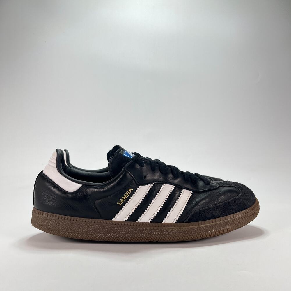 adidas Samba OG Black White Gum Low Top Lifestyle Sneakers B75807 Men's Size 11